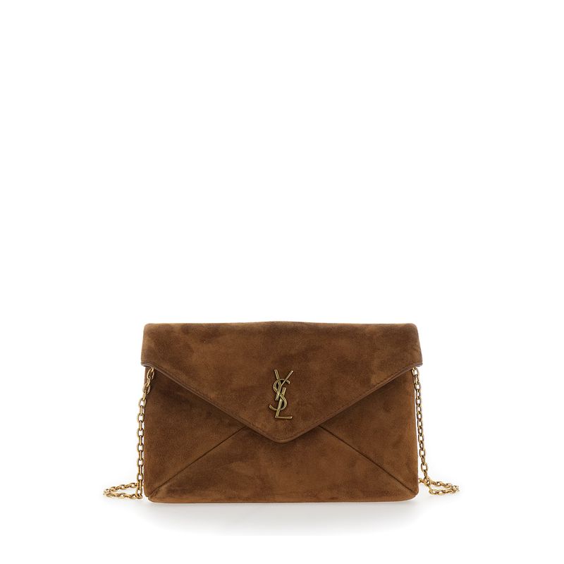 Saint Laurent Women Ysl Pw Mbag Suede Satin Calf